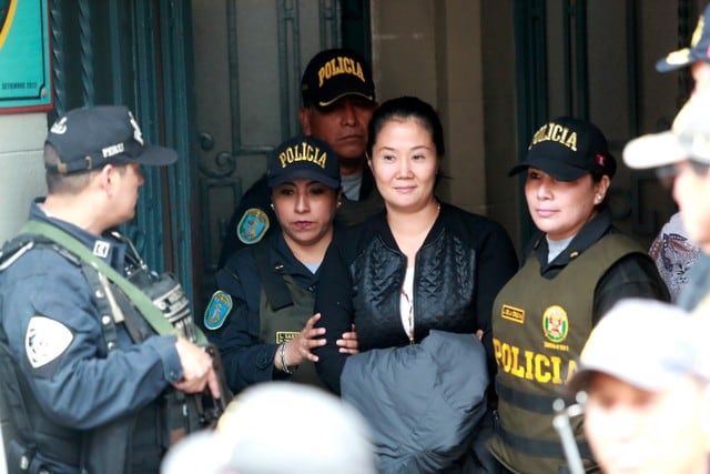 Keiko Fujimori llegó al Penal Anexo de Mujeres en Chorrillos (Foto: Lino Chipana)