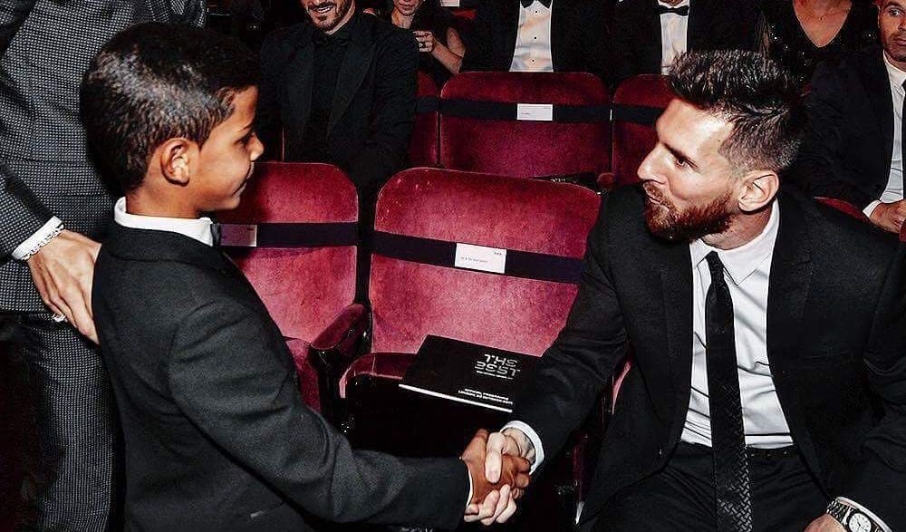 Hijo de Cristiano Ronaldo le dedica foto en Instagram a Lionel Messi