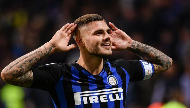 Mauro Icardi anotó el gol de la victoria de Inter ante Milán en clásico