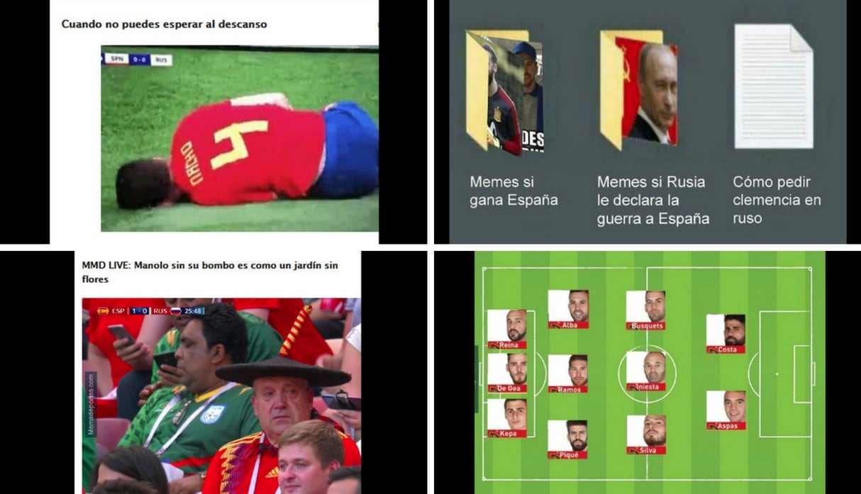 Memes del España vs Rusia por Mundial 2018