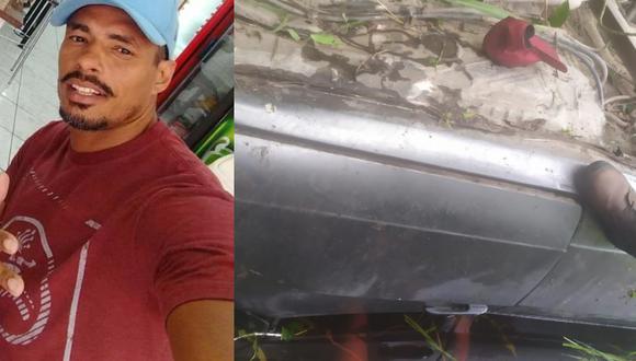 Robsom do Santos ayudó a salvar a la víctima de un accidente y fue despedido tras llegar tarde. (Fotos. Facebook)