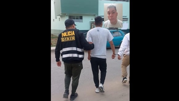 El cabecilla de la banda fue conducido por agentes de la Dirin de Lima a la comisaría de Sánchez Carrión.