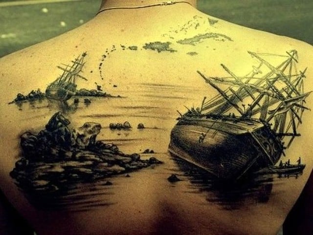 Tatuajes marinos para hombres.
