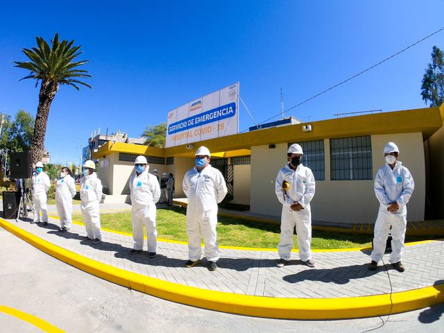 El Centro de Emergencia COVID-19 de Arequipa cuenta con 17 camas equipadas. (Foto: Gobierno Regional de Arequipa)