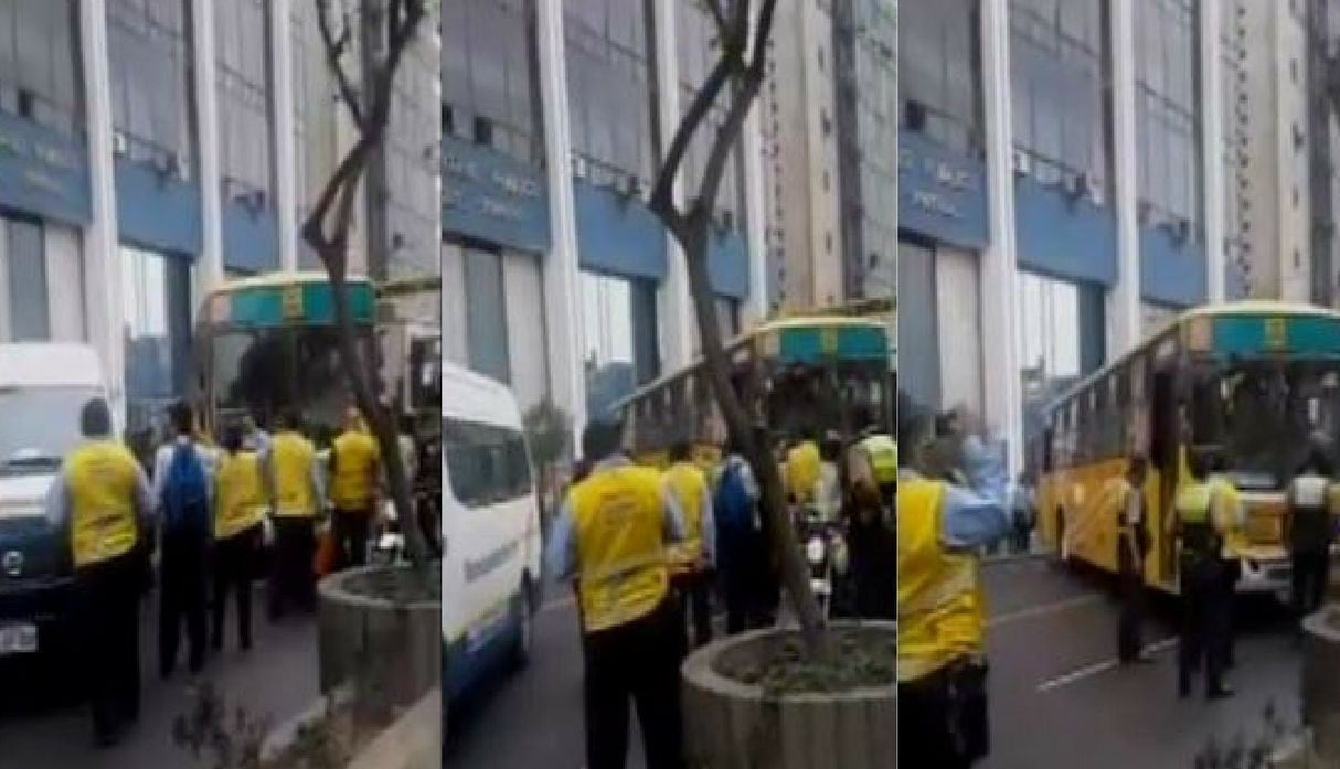 Cercado de Lima: Chofer de bus tuvo esta “brillante” idea para evitar que grúa se lo lleve