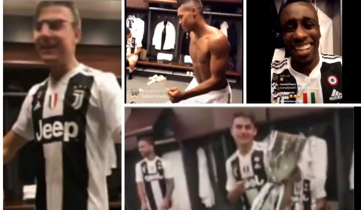 Juventus campeón de Supercopa: Dybala y Matuiti desatados en celebración en vestuario arrasa en Instagram Live