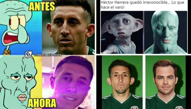 Memes de Héctor Herrera tras operarse la cara