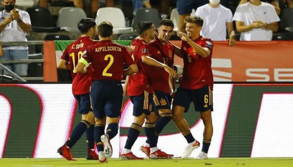 España venció 4-0 a Georgia en la fecha 5 de las Eliminatorias Qatar 2022. (Foto: Getty)