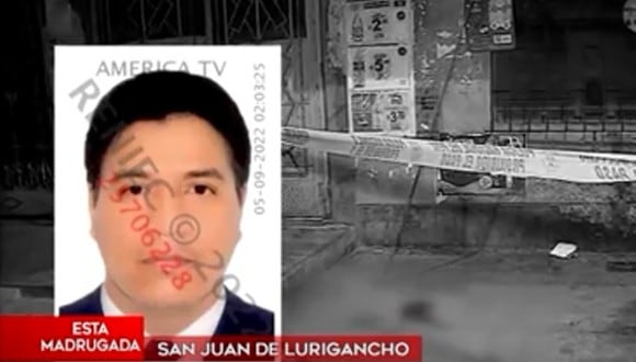 Sicario mata a balazos a prestamista en San Juan de Lurigancho. Foto: América Noticias