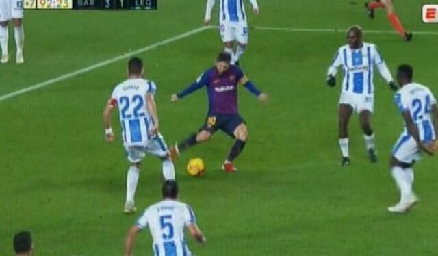 Lionel Messi hizo 'pared' con Jordi Alba y luego anotó GOLAZO en Barcelona vs Leganés por Liga Santander [VIDEO]