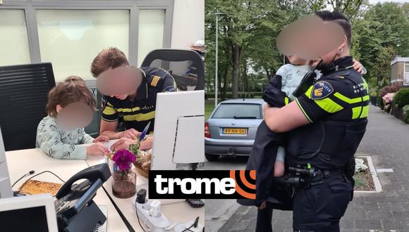 Un niño de 4 años en los Países Bajos causó revuelo tras llevarse el auto de su madre para dar una vuelta. | Crédito: @politie_utrechtnoord / Instagram
