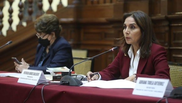 Patricia Juárez, legisladora de Fuerza Popular, preside la Comisión de Constitución.