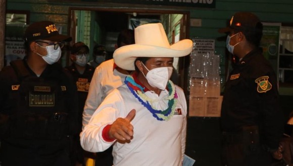 Pedro Castillo, candidato presidencial por Perú Libre, fue intervenido por la Policía. (Foto: Difusión)