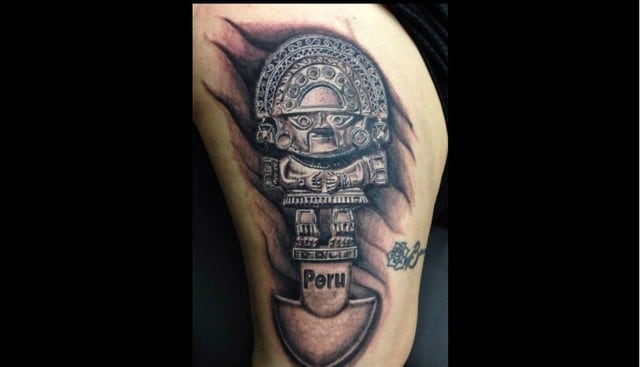 Tatuajes con motivos peruanos.