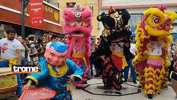 La colorida danza del dragón y leones chinos volverá a verse en Lima. (Isabel Medina /  Video: Alan Ramírez / Trome)