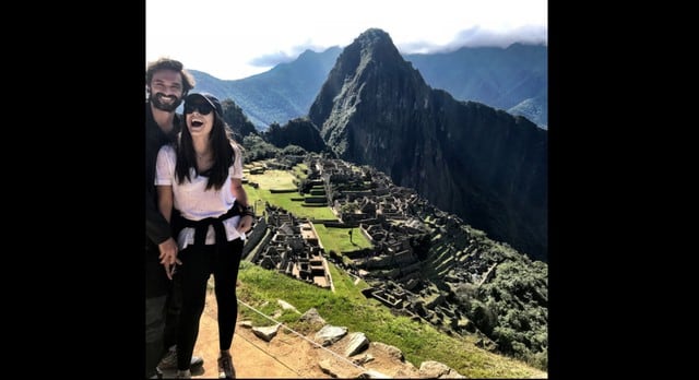 Ana Brenda Contreras e Ivan Sánchez enamorados del Cusco. (Fotos: Instagram)