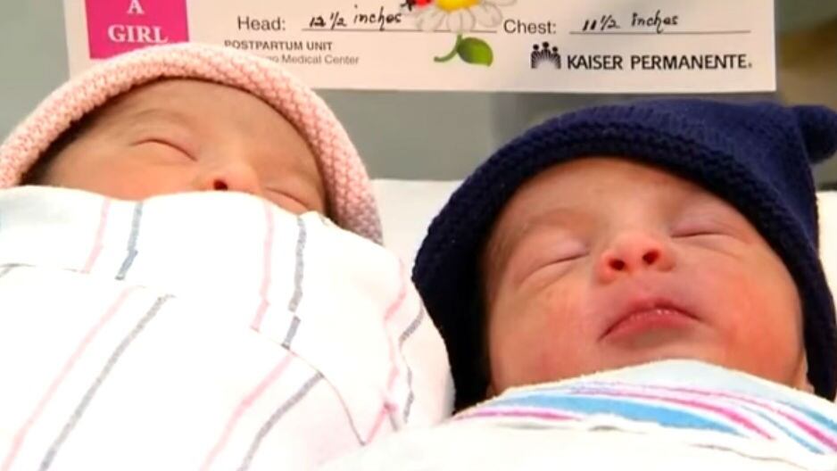 Luis y Jaelyn Valencia son los primeros gemelos que nacieron en años diferentes. (Foto: Captura de Youtube)