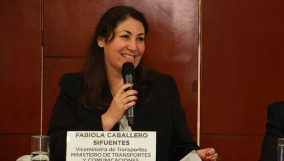Fabiola Caballero Sifuentes, viceministra de Transportes. (Foto: MTC)
