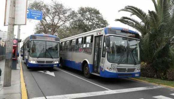 Choferes del Corredor Azul paralizan y se reportan poca circulación de buses. (Foto: Andina)