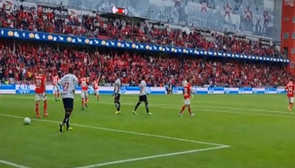 Toluca abrió el marcador a los 27 minutos por intermedio de Leonardo Fernández. Foto: Captura de pantalla de la Liga BBVA.