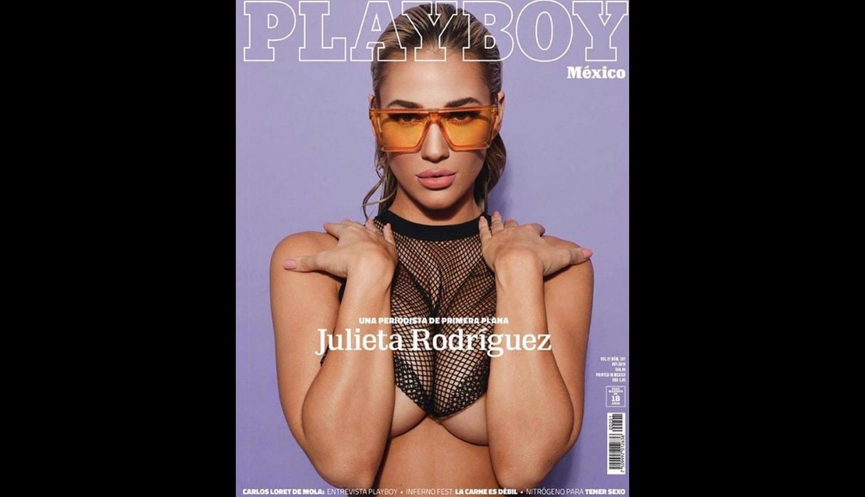 Julieta Rodríguez en la Revista Playboy México (Fotos: Instagram)
