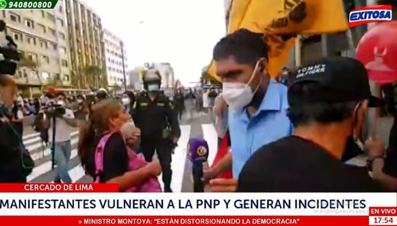 La agresión a Jorge Malmborg ocurrió en la avenida Abancay. (Foto: Radio Exitosa)
