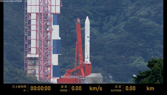 El cohete Epsilon No. 6 despega del Centro Espacial Uchinoura (USC) en Kimotsuki-gun, Prefectura de Kagoshima el 12 de octubre de 2022. (Foto: Captura de video)