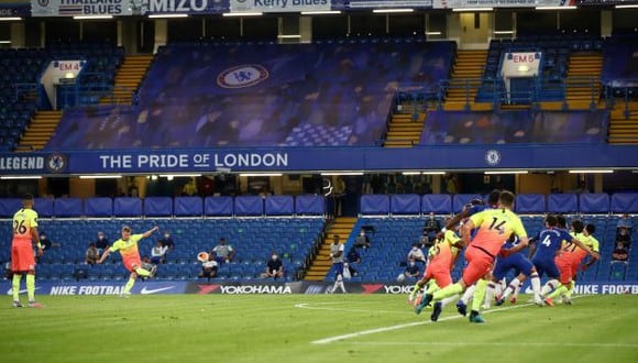 Kevin De Bruyne firmó el 1-1 parcial en el choque Chelsea-Manchester City. (Foto: AFP)