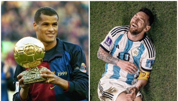 Rivaldo apoya a Lionel Messi en la final del Mundial Qatar 2022. (Foto: EFE/Composición)