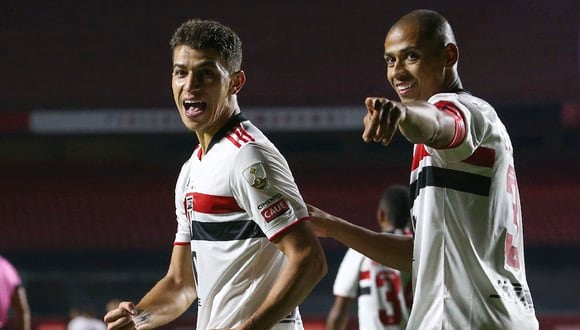 Sporting Cristal vs. Sao Paulo: Joao Rojas y Vitor Bueno pusieron 3-0 al ‘tricolor’ en menos de dos minutos. (Foto: AFP)