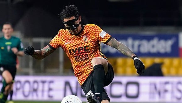 Gianluca Lapadula vuelve a la convocatoria de Benevento para la Serie B. (Foto: Benevento)