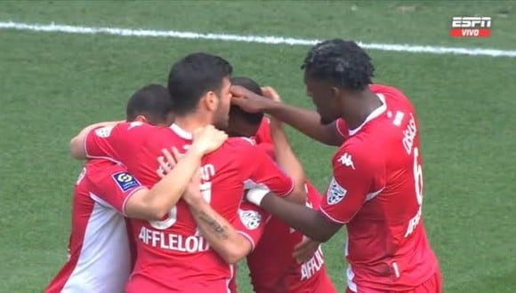 Gol de Volland para el 2-0 del PSG vs. Mónaco en la Ligue 1. (Foto: Captura de ESPN)