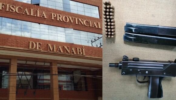 Fiscalía ecuatoriana compartió una foto del arma en Twitter. (Foto: Captura Twitter | Fiscalía Ecuador)