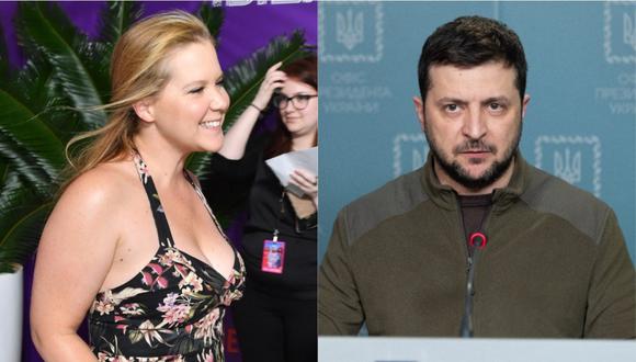 Amy Schumer intentó contactar al presidente de Ucrania para que de discurso en los Oscar 2022. (Fotos: AFP)