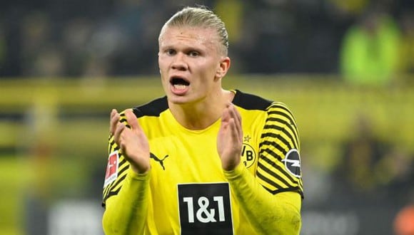 Erling Haaland es una de las máxima figuras en Borussia Dortmund (Foto: AFP)