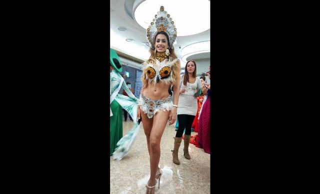 Milett Figueroa lució este traje típico en el Miss Supertalent 2016