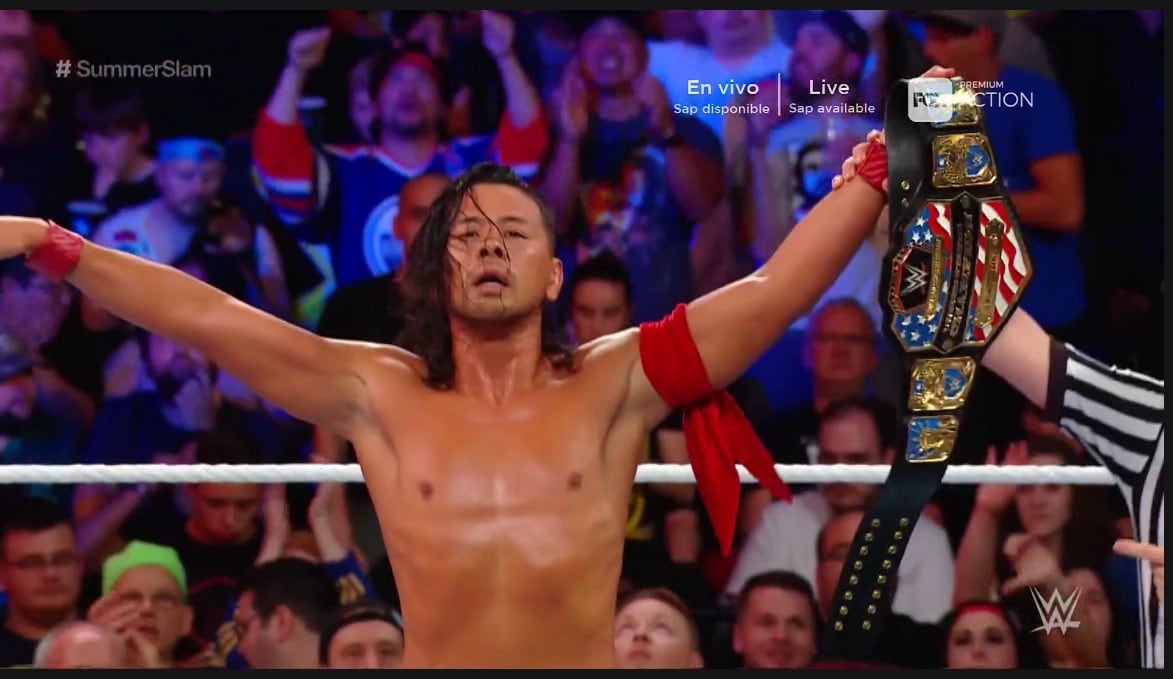 Jeff Hardy cayó ante Shinsuke Nakamura en buena lid. (WWE)