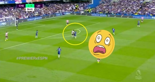 Este error de  la zaga de Leicester provoca el primero de Chelsea