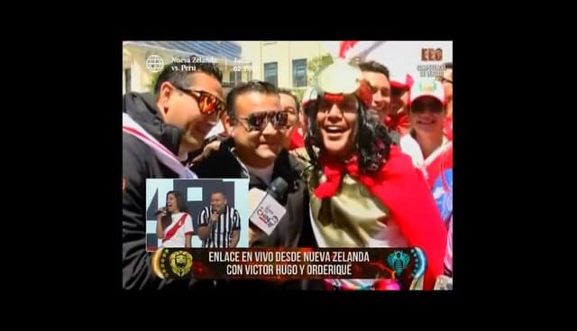 Los hinchas de la selección peruana alborotaron Wellington. (América TV)
