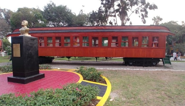 El “Vagón Cultural y Ambiental” tiene un tamaño de 17 metros de largo y 3 metros de ancho. (Foto: Difusión)
