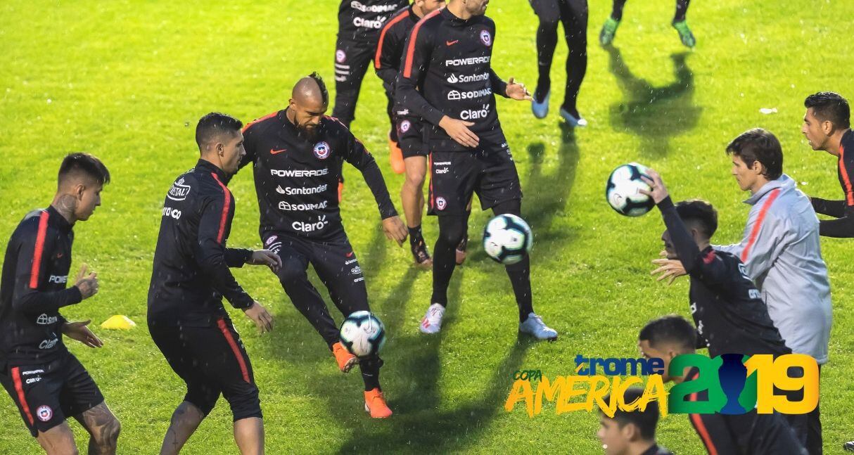 Chile entrenó en Porto Alegre pensando en Perú