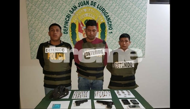 Policía capturó a raqueteros de San Juan de Lurigancho. (Fotos: Trome)