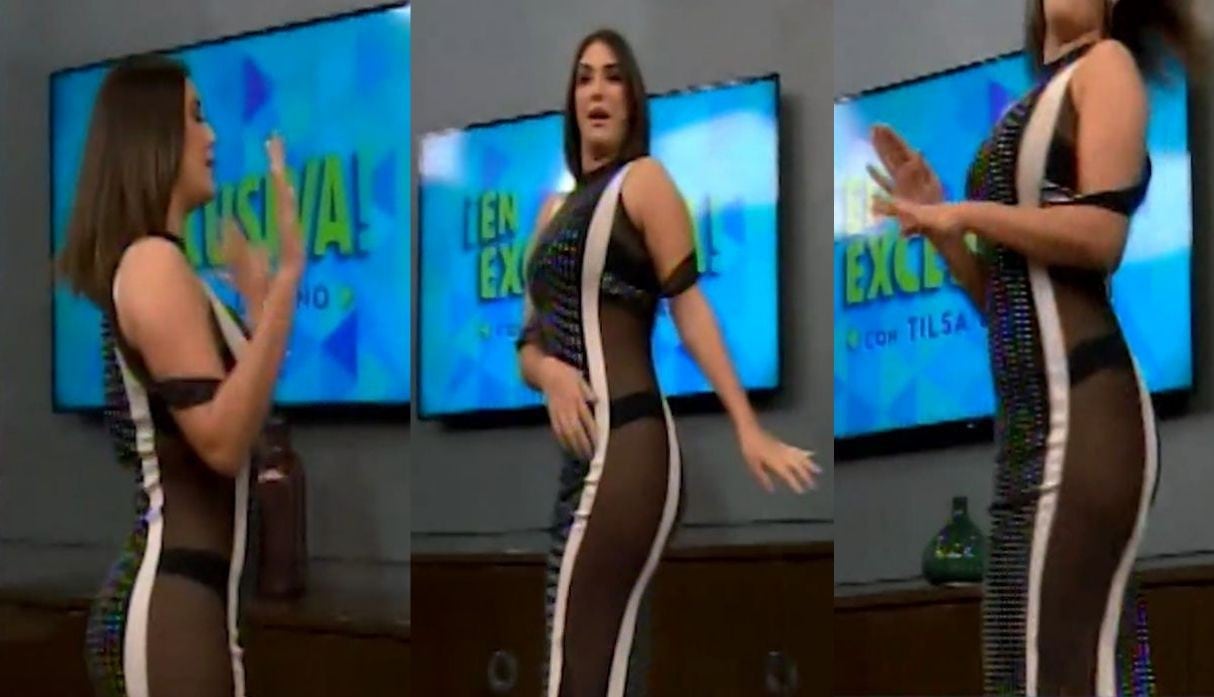 Tilsa Lozano y el vestido que desafió los límites (Fuente: Panamericana TV)