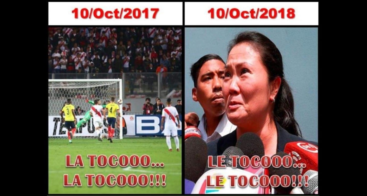 Memes de Keiko Fujimori detenida. Foto: Twitter