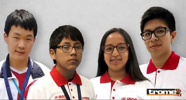 Estudiantes peruanos triunfaron en competencia. Medallas de oro para Mijaíl Gutiérrez y Yohan Min, y de plata para Carla Fermín  y Eduardo Balbuena. (Trome)