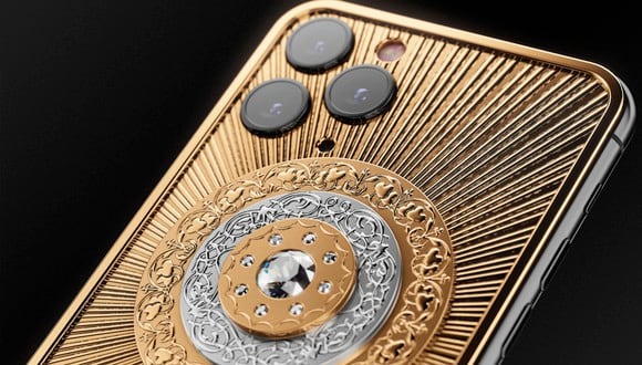 ¿Te atreverías a pagar cerca de 140 mil dólares solo por comprar este iPhone 11 de oro? (Foto: Caviar)