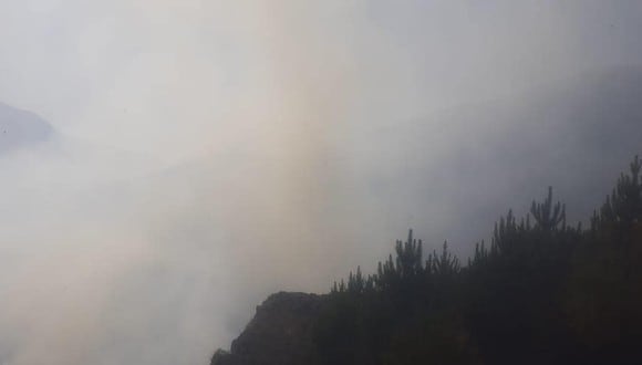 Incendio forestal inició a las 13:00 horas de este sábado 30 de julio. (Foto: COER Áncash)