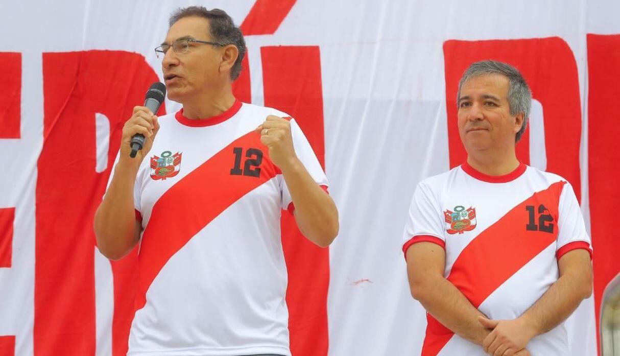 Martín Vizcarra vivió el partido de la selección peruana desde Cusco. (Foto: GEC)