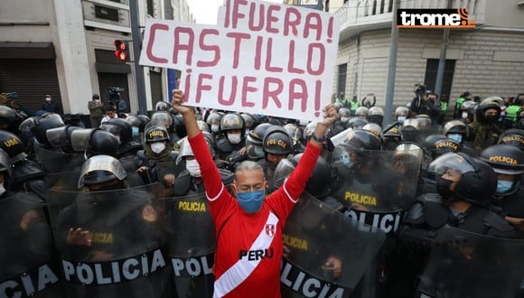 Cientos de personas se movilizaron contra el gobierno de Pedro Castillo. (Fotos: Julio Reaño/@Photo.gec)