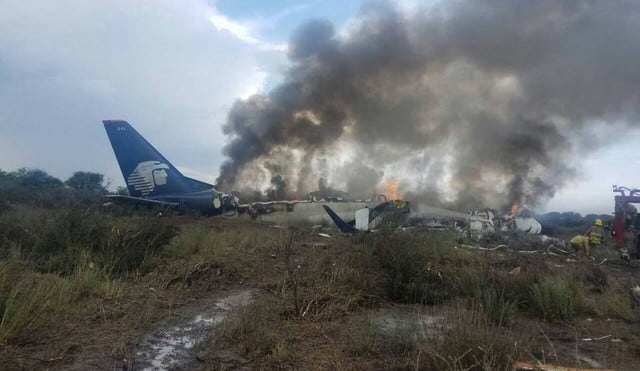 México: avión de Aeroméxico se accidentó en Durango (Foto: Twitter)